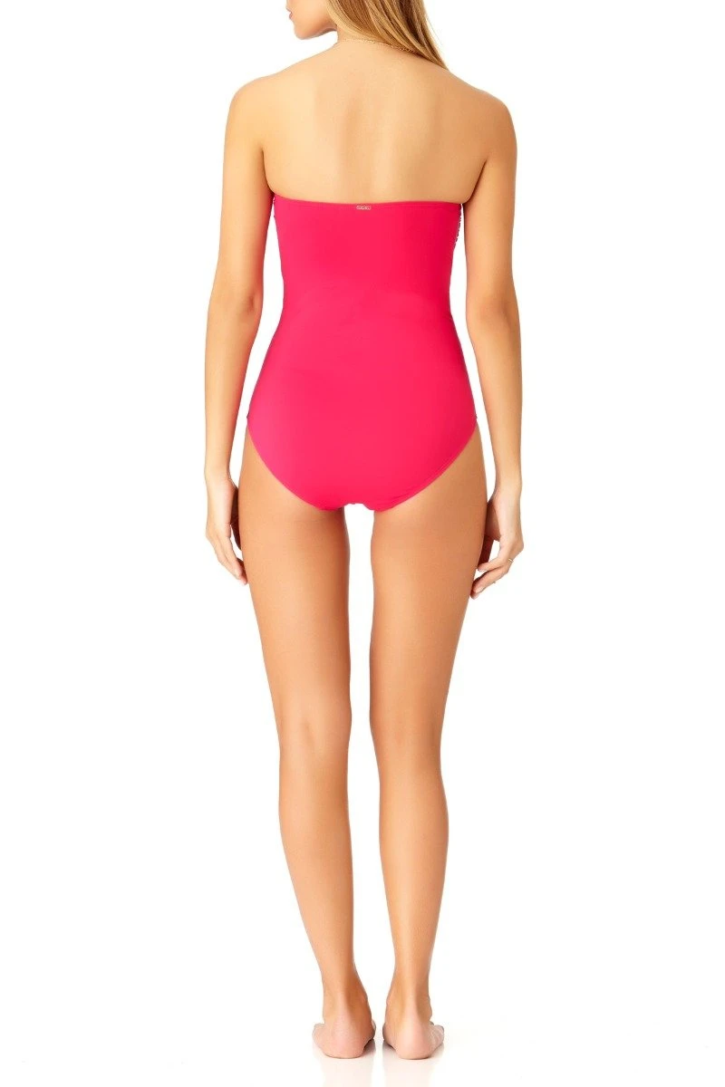 Anne Cole - Shirred Bandeau One Piece Swimsuit 6 Anne Cole - Shirred Bandeau One Piece Swimsuit - Image 4