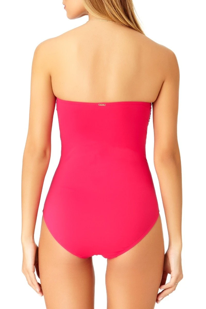 Anne Cole - Shirred Bandeau One Piece Swimsuit 4 Anne Cole - Shirred Bandeau One Piece Swimsuit - Image 2