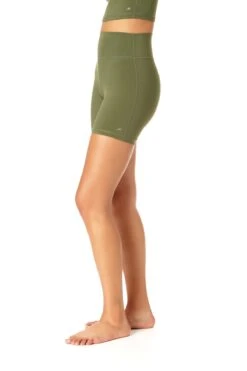 Anne Cole Active - Women's High Waist Bike Short -Chic Swimwear Shop 21MB378 GREENGOOSE 2649