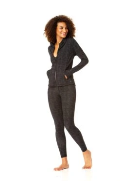 Anne Cole Active - Women's Warmup Jacket -Chic Swimwear Shop 21MC550 21MT116 21MB375 HEATHER copy