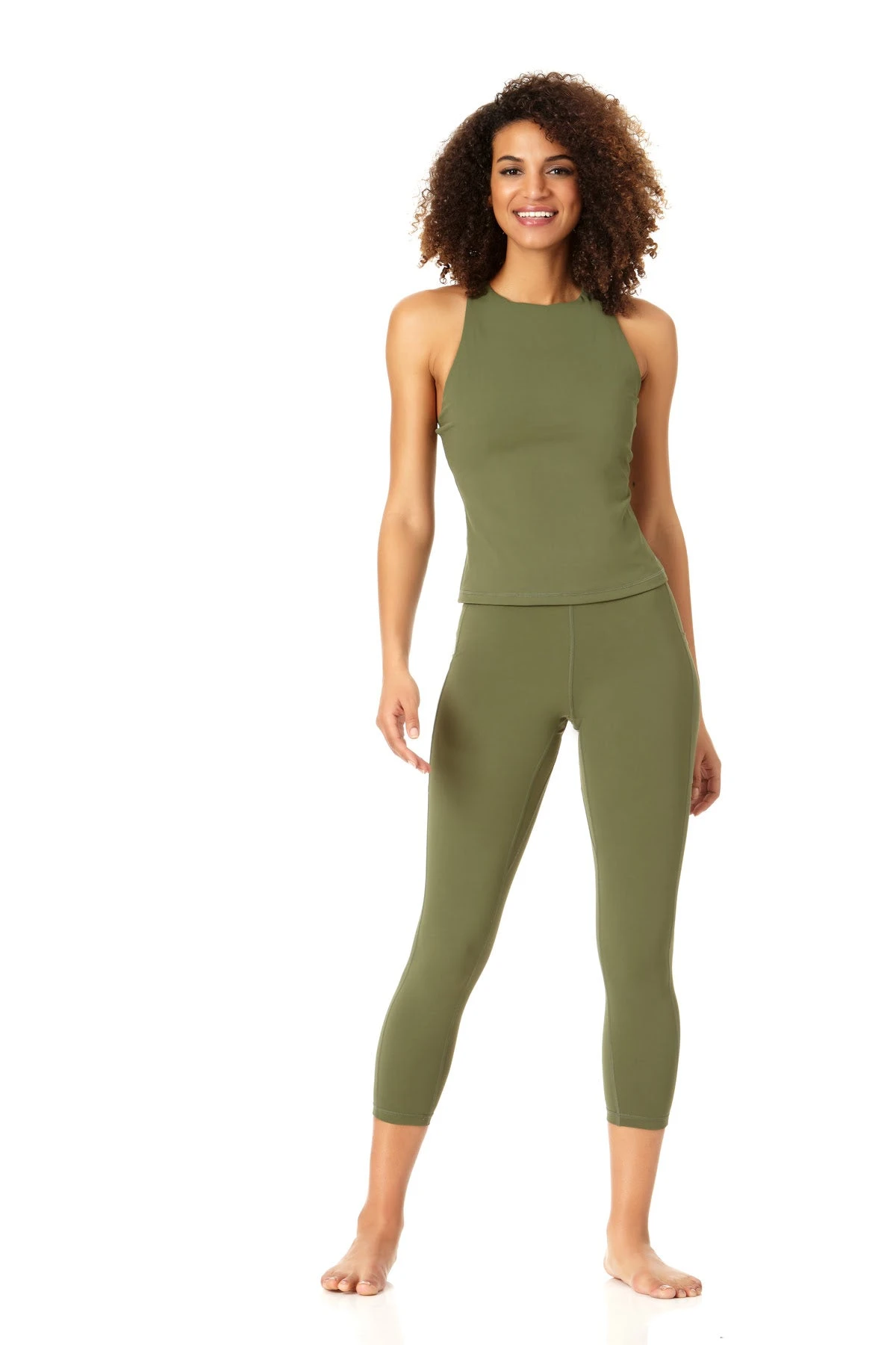 Anne Cole Active - Women's High Neck Racer Back Tank Top 5 Anne Cole Active - Women's High Neck Racer Back Tank Top - Image 3