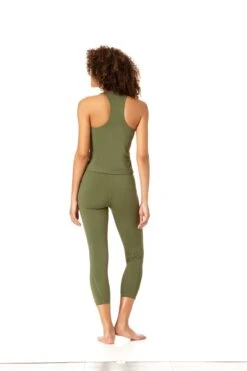 Anne Cole Active - Women's High Neck Racer Back Tank Top 10 Anne Cole Active - Women's High Neck Racer Back Tank Top -Chic Swimwear Shop 21MT236 21MB377 GREENGOOSE 3398