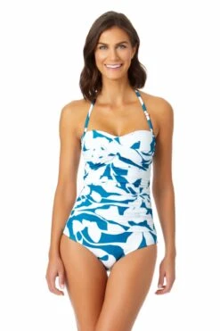 Chic Swimwear Shop 16 Anne Cole - Twist Front Shirred One Piece Swimsuit