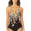 Anne Cole - Lace Up Classic Maillot One Piece Swimsuit 1 Anne Cole - Lace Up Classic Maillot One Piece Swimsuit -Chic Swimwear Shop 22MO03469 MUPR 583 FRONT