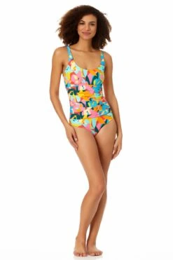 Anne Cole - Scoop Neck Shirred One Piece Swimsuit 9 Anne Cole - Scoop Neck Shirred One Piece Swimsuit -Chic Swimwear Shop 22MO05312 MULT 2402 f93006fd edaa 4c74 ac96 b9cd6d73457a
