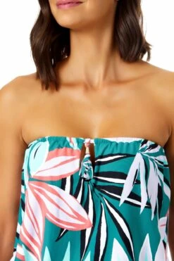 Anne Cole - Tunnel Blouson Bandeau One Piece Swimsuit 12 Anne Cole - Tunnel Blouson Bandeau One Piece Swimsuit -Chic Swimwear Shop 22MO09216 MULT