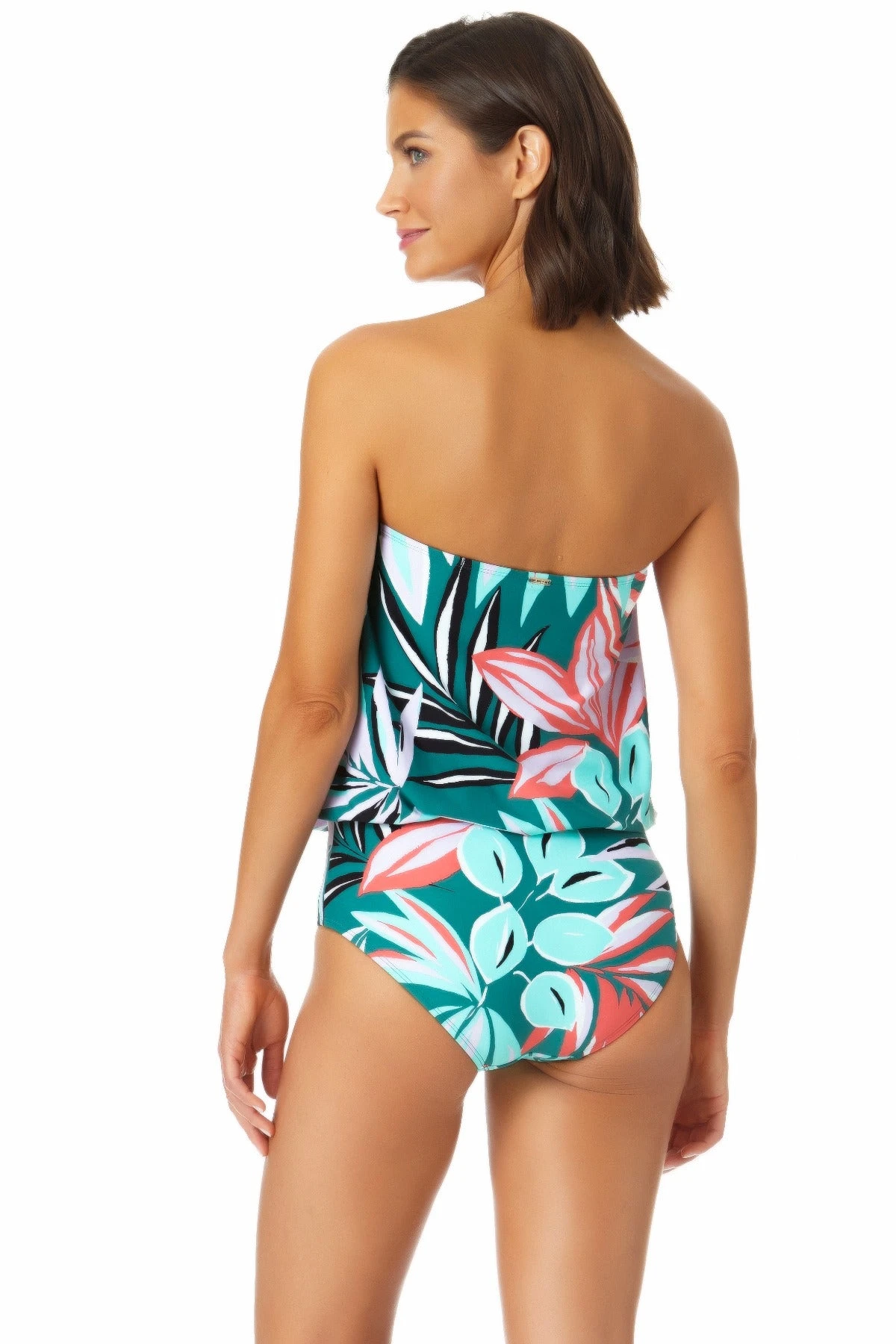 Anne Cole - Tunnel Blouson Bandeau One Piece Swimsuit 4 Anne Cole - Tunnel Blouson Bandeau One Piece Swimsuit - Image 2