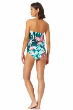 Anne Cole - Tunnel Blouson Bandeau One Piece Swimsuit 11 Anne Cole - Tunnel Blouson Bandeau One Piece Swimsuit -Chic Swimwear Shop 22MO09216 MULT 2707 ccexpress
