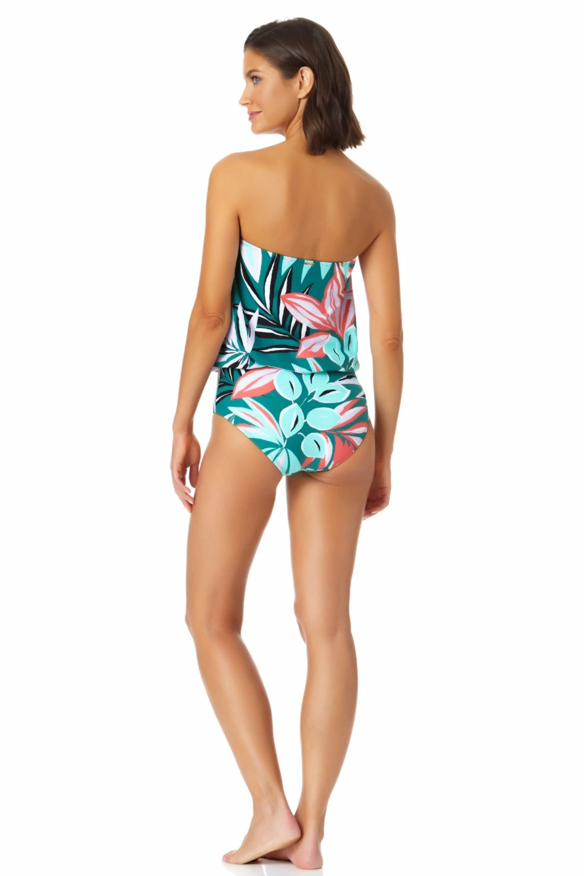 Anne Cole - Tunnel Blouson Bandeau One Piece Swimsuit 6 Anne Cole - Tunnel Blouson Bandeau One Piece Swimsuit - Image 4
