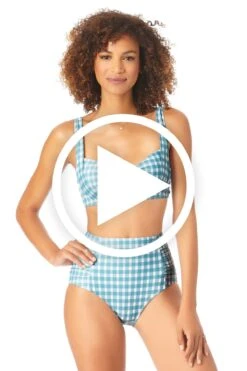 Anne Cole - Shirred High Waist Tummy Control Bottom -Chic Swimwear Shop 22MT10657 22MB33657 BLPP 113 FRONT 77e9202f 7d77 4156 bfe0 8af9774802fa