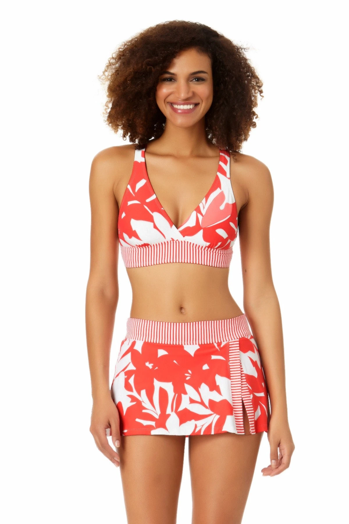 Anne Cole - V Neck Cross Back Bikini Top 3 Anne Cole - V Neck Cross Back Bikini Top