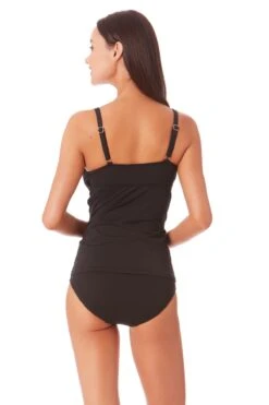 Anne Cole - Underwire Triangle Tankini 33 Anne Cole - Underwire Triangle Tankini -Chic Swimwear Shop 22MT23301 MYMB36001 BLK 402 ccexpress