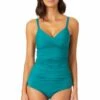 Anne Cole - Underwire Triangle Tankini -Chic Swimwear Shop 22MT23301 MYMB36001 OCGR 4256 ccexpresscopy