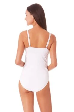 Anne Cole - Underwire Triangle Tankini 30 Anne Cole - Underwire Triangle Tankini -Chic Swimwear Shop 22MT23301 MYMB36001 WHI 530 ccexpress