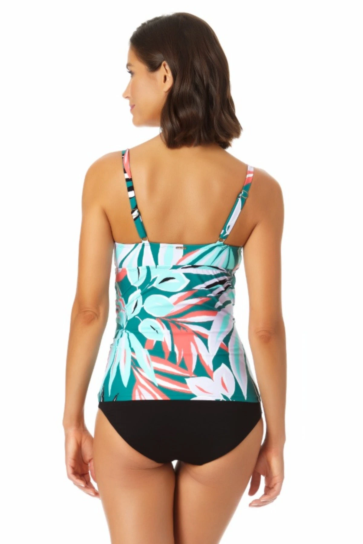 Anne Cole - Surplice Hidden Underwire Tankini Swim Top 4 Anne Cole - Surplice Hidden Underwire Tankini Swim Top - Image 2