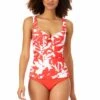 Anne Cole - Retro Twist Front Underwire Tankini Swim Top 2 Anne Cole - Retro Twist Front Underwire Tankini Swim Top -Chic Swimwear Shop 22MT23418 MYMB36001 JCY 2