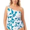 Anne Cole Plus - Off The Shoulder Twist One Piece Swimsuit