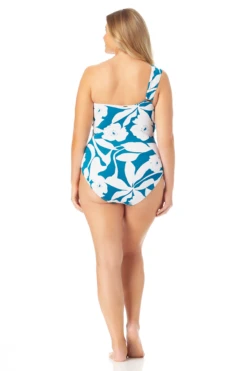 Anne Cole Plus - Off The Shoulder Twist One Piece Swimsuit -Chic Swimwear Shop 22PO0666 TEPT 782