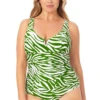 Anne Cole Plus - V Wire One Piece Swimsuit -Chic Swimwear Shop 22PO07064 GRWT 2064 FRONT