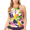 Anne Cole Plus - High Neck Tankini Swim Top