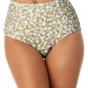 Anne Cole - Women's Shirred High Waist Tummy Control Bikini Bottom -Chic Swimwear Shop 23MB33659 MULT 0293 FRONTBOTTOM