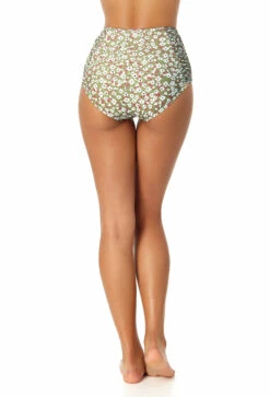 Anne Cole - Women's Shirred High Waist Tummy Control Bikini Bottom 9 Anne Cole - Women's Shirred High Waist Tummy Control Bikini Bottom -Chic Swimwear Shop 23MB33659 MULT 0312