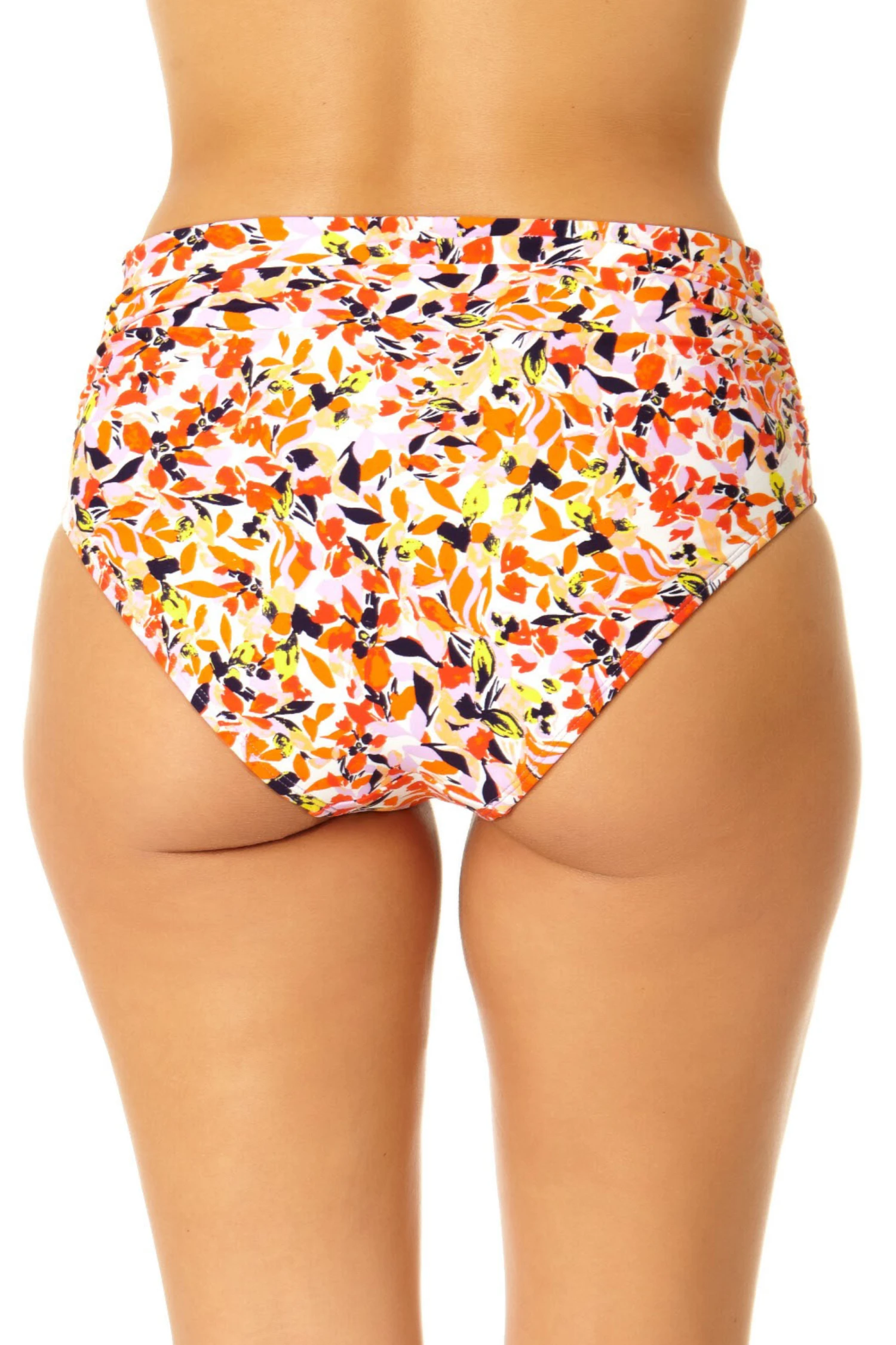 Anne Cole - Women's Fold Over High Waist Shirred Bikini Swim Bottoms 4 Anne Cole - Women's Fold Over High Waist Shirred Bikini Swim Bottoms - Image 2