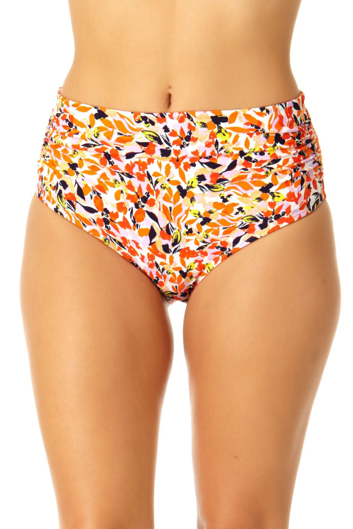 Anne Cole - Women's Fold Over High Waist Shirred Bikini Swim Bottoms 3 Anne Cole - Women's Fold Over High Waist Shirred Bikini Swim Bottoms