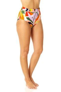 Anne Cole - Women's Soft Belted High Waist Bottom -Chic Swimwear Shop 23MB36910 MULT 685 3