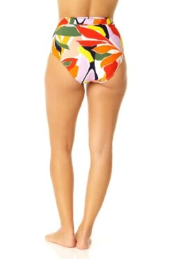 Anne Cole - Women's Soft Belted High Waist Bottom -Chic Swimwear Shop 23MB36910 MULT 685 4