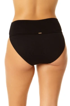 Anne Cole - Soft Band High Waist Swim Bottom -Chic Swimwear Shop 23MB37401 BLK 1086 3