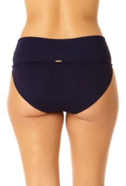 Anne Cole - Soft Band High Waist Swim Bottom -Chic Swimwear Shop 23MB37401 NAVY 834 1