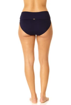 Anne Cole - Soft Band High Waist Swim Bottom -Chic Swimwear Shop 23MB37401 NAVY 834 3