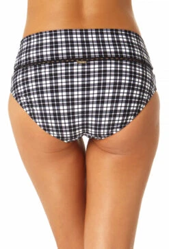 Anne Cole - Women's Trim Mid Rise Bikini Bottom -Chic Swimwear Shop 23MB37683 BKWH 1924 BACKBOTTOM