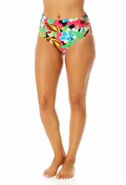 Anne Cole - Women's Side Ring Mid Rise Bikini Swim Bottom 8 Anne Cole - Women's Side Ring Mid Rise Bikini Swim Bottom -Chic Swimwear Shop 23MB38465 MULT 556
