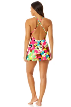 Anne Cole - Women's Swim Dress With Skirted Bottom 9 Anne Cole - Women's Swim Dress With Skirted Bottom -Chic Swimwear Shop 23MD61065 168 1