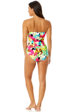 Anne Cole - Women's Strapless Bandeau Keyhole Shirred One Piece Swimsuit 14 Anne Cole - Women's Strapless Bandeau Keyhole Shirred One Piece Swimsuit -Chic Swimwear Shop 23MO03765 264 6