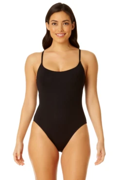 Chic Swimwear Shop 22 Anne Cole - Vintage High Leg Maillot One Piece