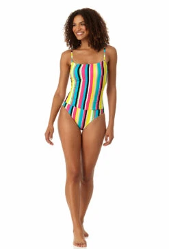 Anne Cole - Women's Shirred Lingerie Maillot One Piece Swimsuit 9 Anne Cole - Women's Shirred Lingerie Maillot One Piece Swimsuit -Chic Swimwear Shop 23MO05784 MULT 1854