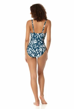 Anne Cole - Women's V-Wire One Piece Swimsuit 11 Anne Cole - Women's V-Wire One Piece Swimsuit -Chic Swimwear Shop 23MO07057 BLWH 1181