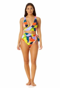 Anne Cole - Women's Soft Band Shirred Bralette Bikini Top 11 Anne Cole - Women's Soft Band Shirred Bralette Bikini Top -Chic Swimwear Shop 23MT10450 MULT 23MB36750 MULT 1137