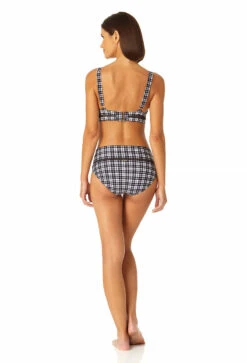 Anne Cole - Women's Trim Triangle Bikini Top -Chic Swimwear Shop 23MT11783 BKWH 23MB37683 BKWH 1894