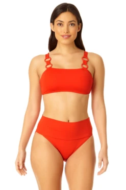 Anne Cole - Women's Ring Strap Bandeau Swim Top