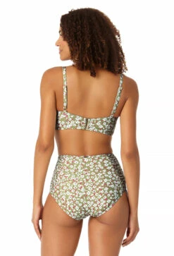 Anne Cole - Women's Center Cinch Bandeau Bikini Swim Top -Chic Swimwear Shop 23MT13359 MULT 23MB33659 MULT 0340 BACK