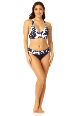 Anne Cole - Women's Crossback Bikini Swim Top -Chic Swimwear Shop 23MT19318 NAWH MYMB35301 NAVY 1705 1