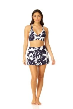 Anne Cole - Women's Crossback Bikini Swim Top -Chic Swimwear Shop 23MT19318 NAWH MYMB35301 NAVY 1705 3
