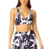 Anne Cole - Women's Crossback Bikini Swim Top -Chic Swimwear Shop 23MT19318 NAWH MYMB35301 NAVY 1705 5