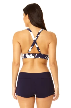 Anne Cole - Women's Crossback Bikini Swim Top -Chic Swimwear Shop 23MT19318 NAWH MYMB35301 NAVY 1705 6