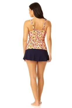 Anne Cole - Women's Retro Twist Front Underwire Tankini Swim Top 19 Anne Cole - Women's Retro Twist Front Underwire Tankini Swim Top -Chic Swimwear Shop 23MT23421 MULT MYMB36001 NAVY 235 2