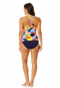 Anne Cole - Women's Halter Tankini Top 12 Anne Cole - Women's Halter Tankini Top -Chic Swimwear Shop 23MT24550 MULT MYMB36001 NAVY 1351